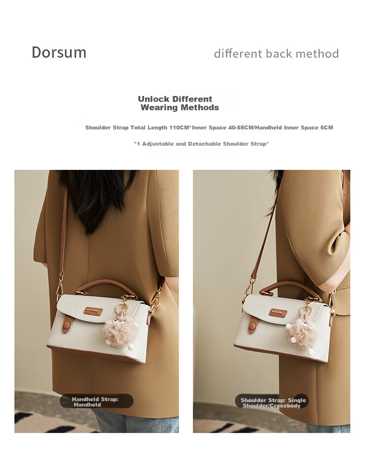 Aokang Women's Handbag, 2026 New Cowhide Small Tote Bag, Light Luxury Crossbody Shoulder Bag, Birthday And 520 Gift for Girlfriend Or Wife 4