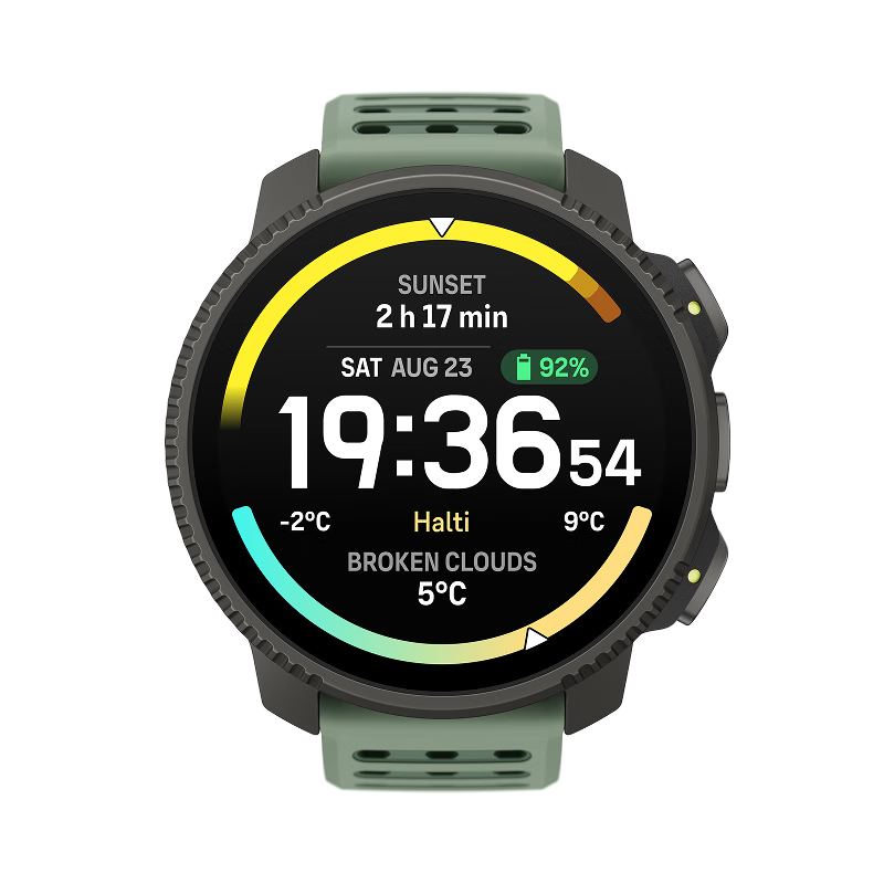 SUUNTO Vertical 2 Outdoor Adventure Flagship Watch Mountaineering GPS Heart Rate Blood Oxygen Sports Watch Spruce Green