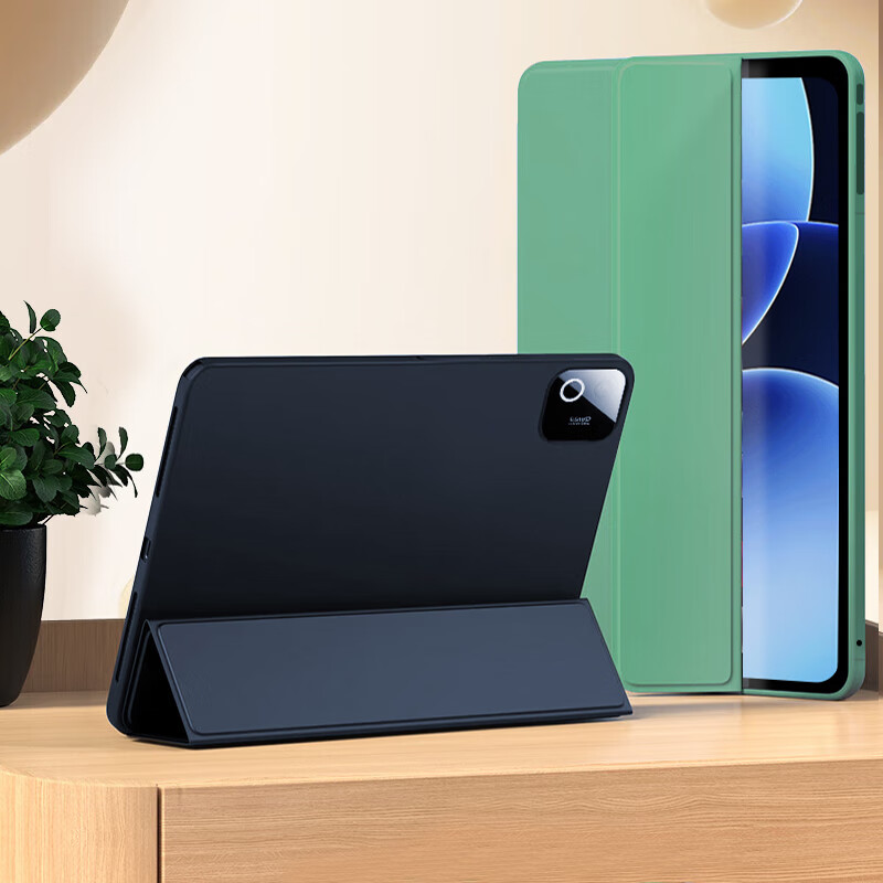 Чехол ALittleFlower для Xiaomi Pad 8/8 Pro 11.2 дюйма (2025), складной, защитный, противоударный, легкий, с функцией сна, темно-синий