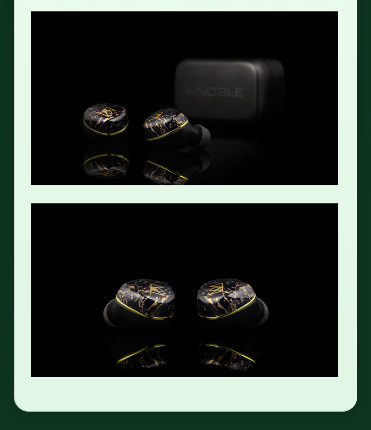 Nuodaiyinxiang /Noble FoKus Rex5 Active Noise-Cancelling True Wireless Bluetooth Earphones, Iron Plate Hybrid Five-Unit In-Ear Bluetooth Flagship-Level, Black 1