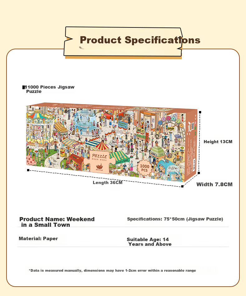 Maodetiankongzhicheng Jigsaw Puzzle, Adult 1000-Piece Townscape Puzzle, Weekend Adult Puzzle, Children's Toy, Birthday Gift, Home Decoratio 9