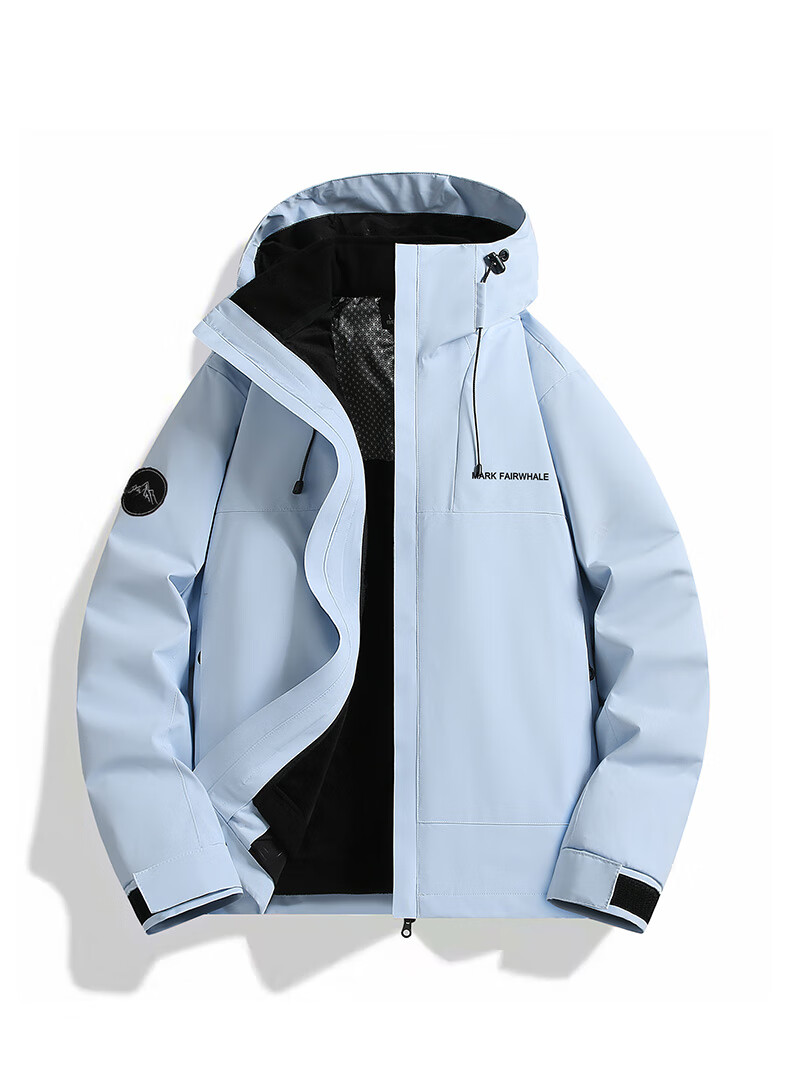 MARK FAIRWHALE 3-in-1 Unisex 2025 New Autumn Winter Outdoor Windproof Waterproof Couple Jacket Oxidized Orange L 5