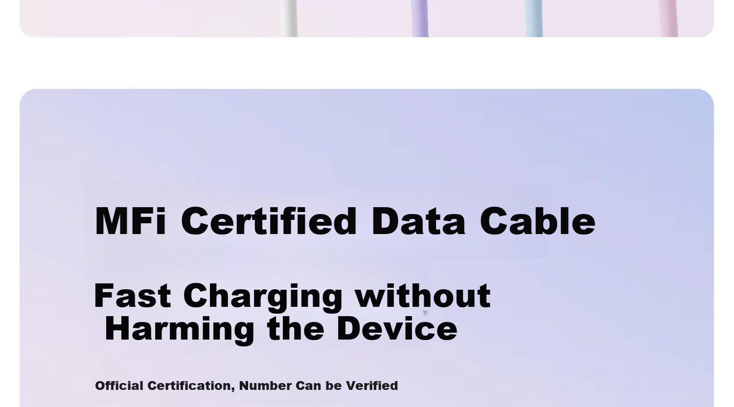 ANKE Charging Cable [MFi Certified], Apple IPhone 11/12/13/14 Phone Type-C to Lightning 60W Fast Charging Skin-Friendly Data Cable, 0.9m White 16