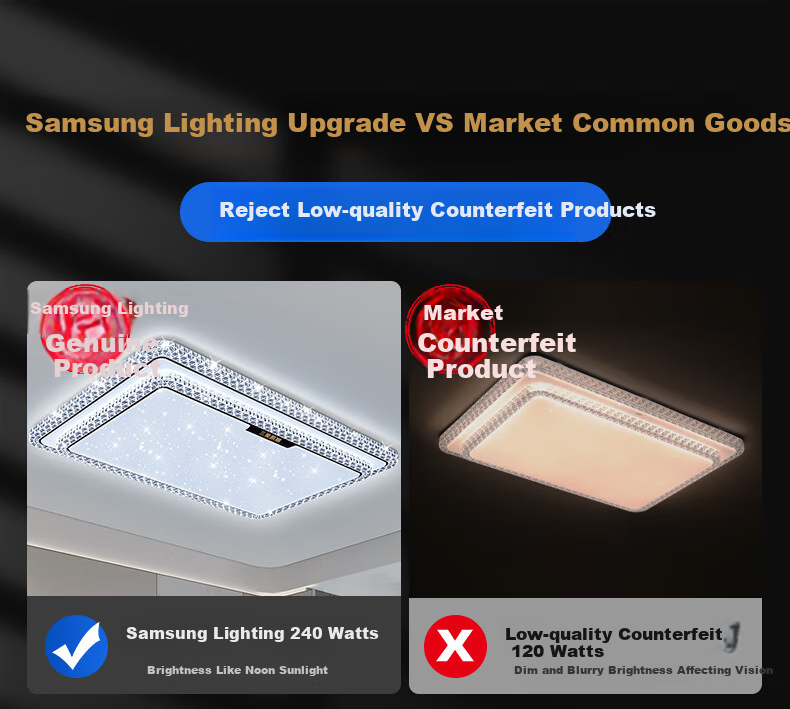 Sanxingzhaoming Anti-Blue Light American Pure Eye Protection Ceiling Light for Bedroom, Simple Luxury Crystal Smart Light for Master Bedroom And Secondary Bedroom 10