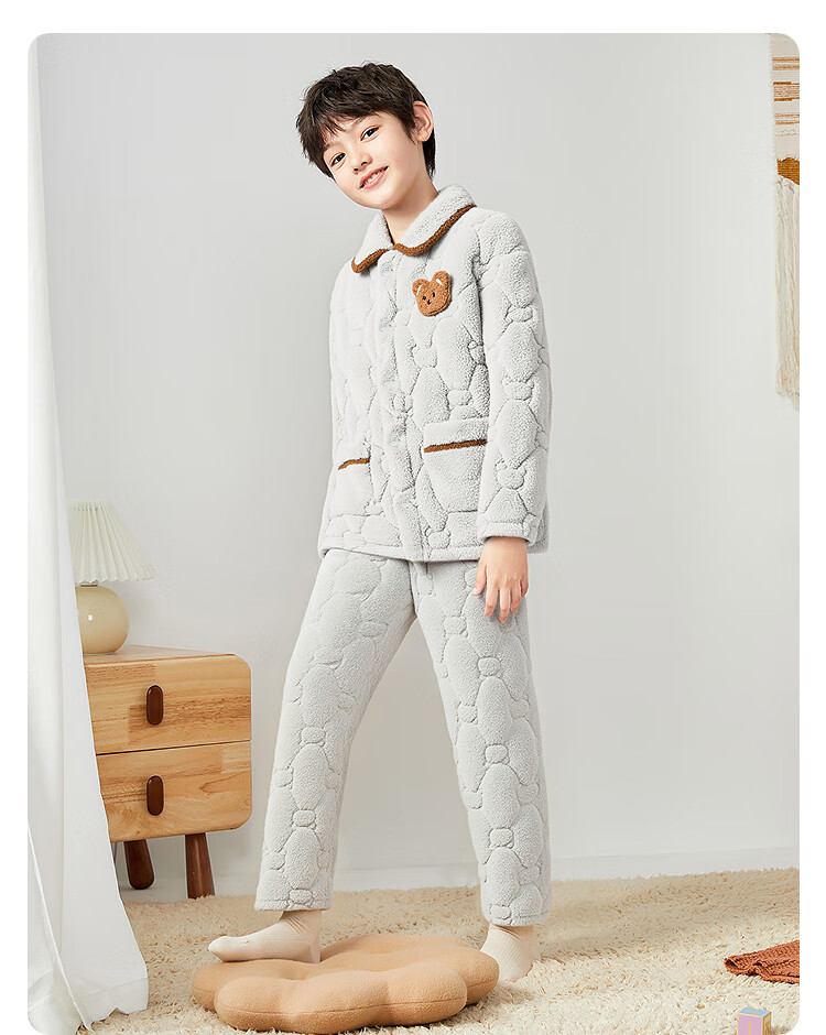 Balabala BalaOne Kids Homewear Set Boys Girls 2025 Winter Fleece Warm Cute 209425171207 2