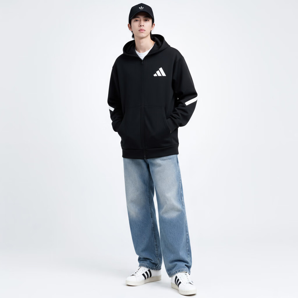 Adidas Men's Sportswear Series M Z.N.E. FZ Jacket JD5984 Black S 3