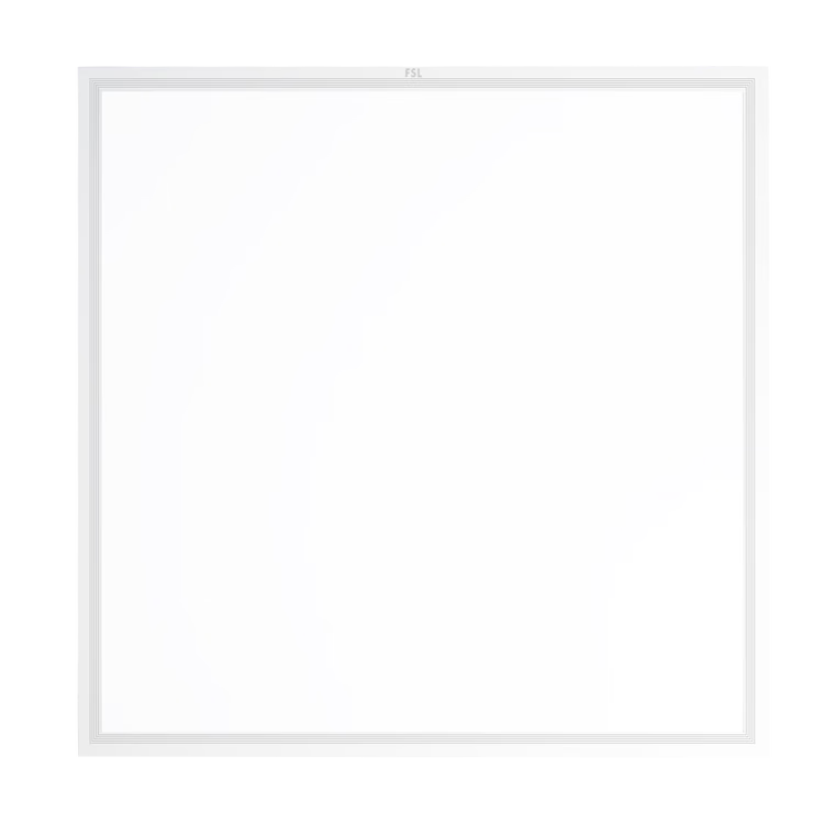 FSL Foshan Lighting LED Integrated Ceiling Panel Light Flat Light Ultra-thin Aluminum Buckle Embedded 40W White Light 6500K Aluminum Frame 600*600 Two-Pack