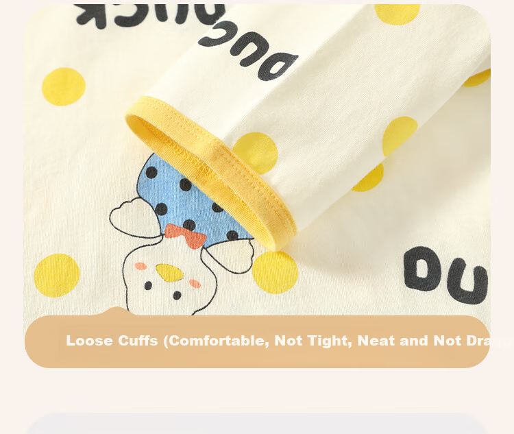 Badibadi Children's Clothing, Kids' Pajamas for Spring And Autumn, Pure Cotton Home Wear Set, Casual Boys' Air Conditioning Clothes, Comfortable Versatile Garments 15