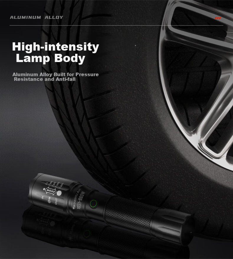 SHENYU High-Intensity Long-Range Flashlight, Rechargeable, for Outdoor And Home Use, USB Direct Charging, Mini Portable, Waterproof, Small Illumination Lamp 15