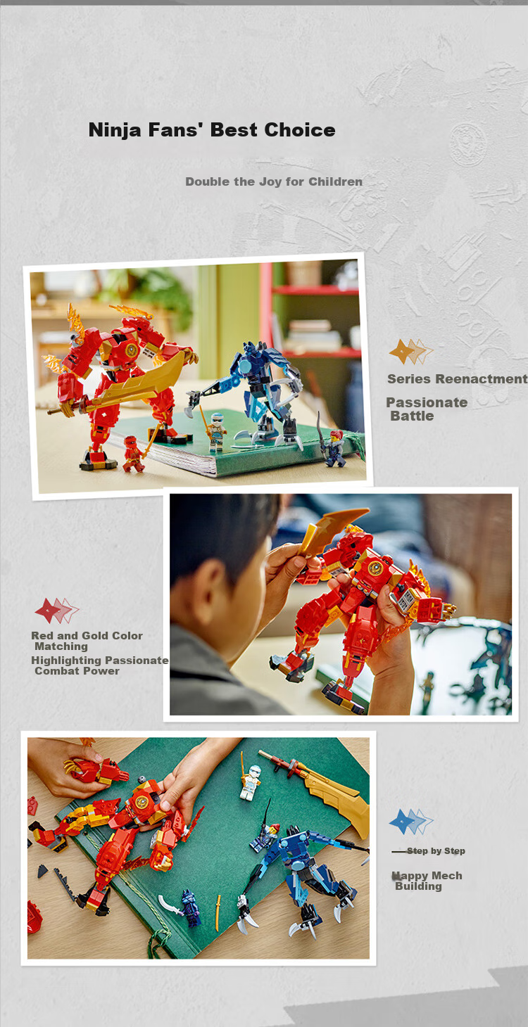 LEGO Building Blocks Naruto 71808 Kai's Element Mech, Boys And Girls Children's Toy, Birthday Gift, Home Decoratio 7