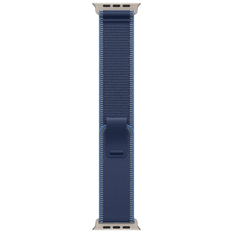 Biaodai Brother Apple Watch Band S11 Summer Breathable Nylon Strap for S10/9/8/7 iWatch Ultra 2/3 Outdoor 45/46/49mm Blue with Bright Blue