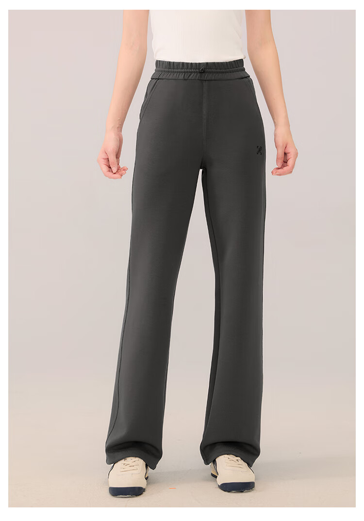 RA&RN / Love As You 2025 Autumn New Women's Sports Casual Pants Elastic Waist Loose Wide-Leg Draped Straight-Leg Trousers 6