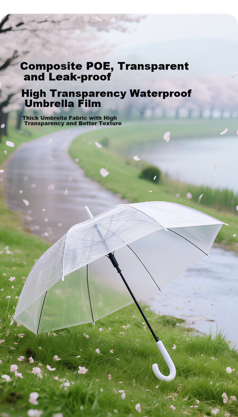 YUHANG Long-Handle Automatic Umbrella, Sold by JD, Transparent Umbrella 3