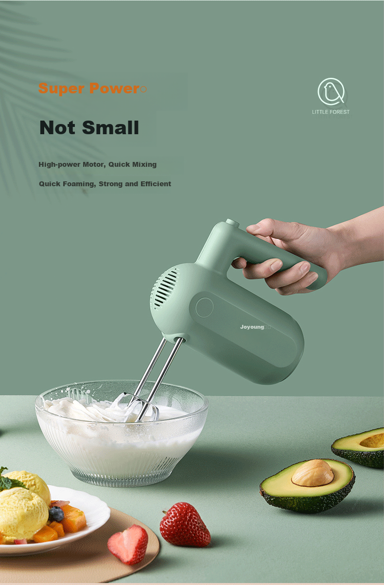Joyoung Handheld Electric Egg Beater, Food Processor, Whisk, Multifunctional Home Mixer, Mini Cream Whipper for Baking S-LD150 3
