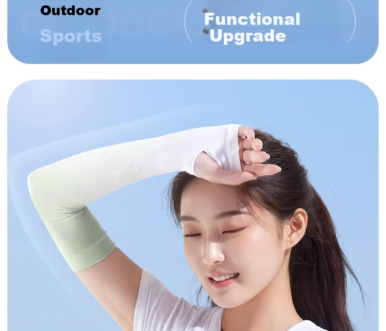 Li-Ning Ice Sleeves for Men And Women, Sun Protection Ice Silk Arm Sleeves, Gradient Men's UV Protection, 2026 New Cycling Arm Guards for Women, Summer 12