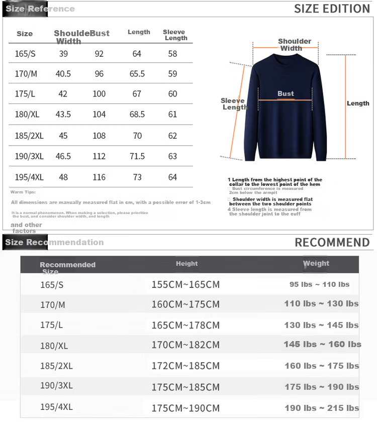 Hengyuanxiang Men's Fine-Spun Washable Round Neck Pure Wool Sweater, Versatile Knitted Base Layer T-Shirt for Commuting And Everyday Wear 3