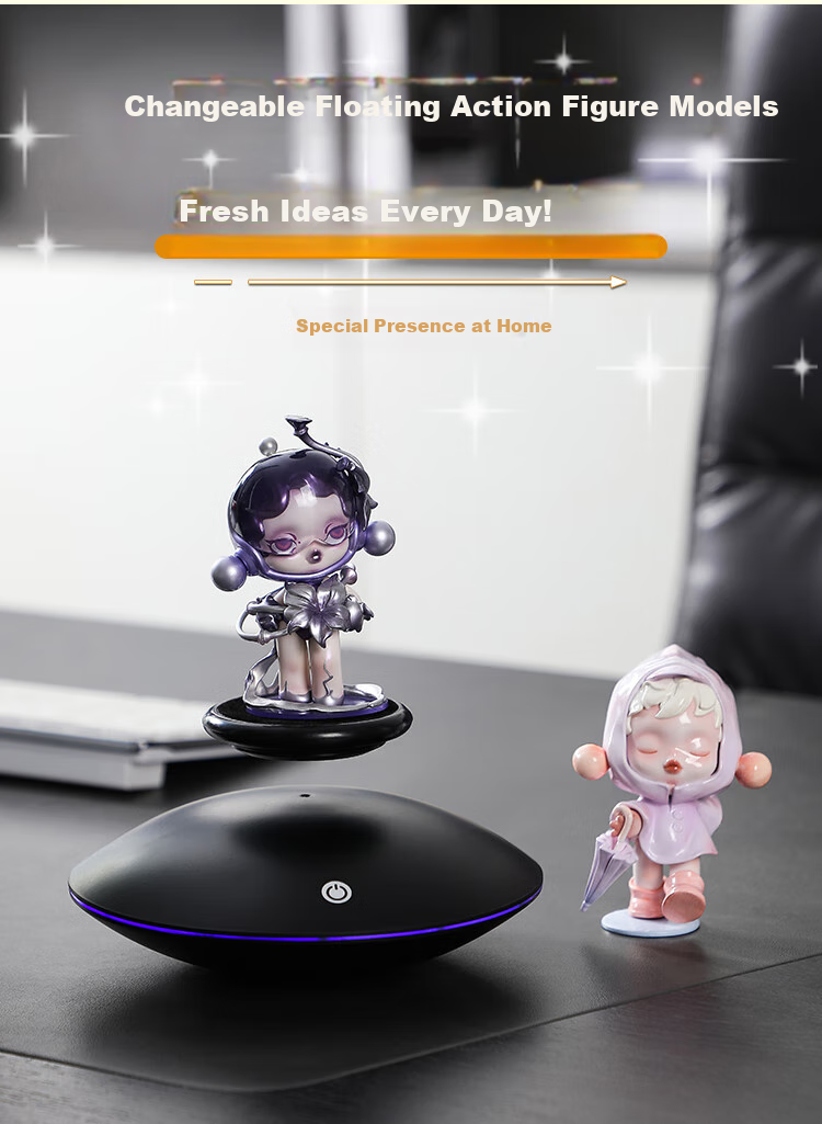 Hengyi Magnetic Levitation Action Figure Display Stand, Sample Display Stand, Flying Saucer Base, 360-Degree Rotating Intelligent Toy, Couple Gift 4