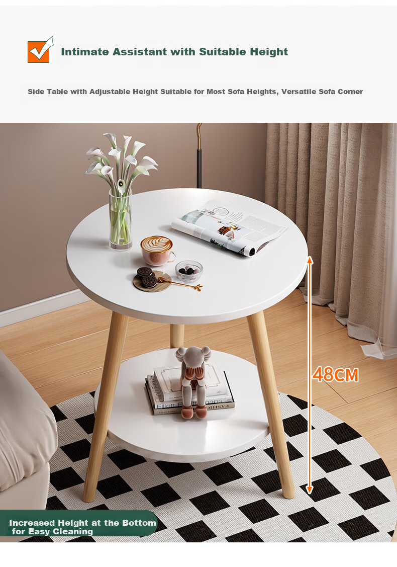 Shanshanmuyi Coffee Table, Living Room Side Table, Movable Small Table, Small Tea Table, Bedside Cabinet, Storage Rack, Storage Cabinet 8