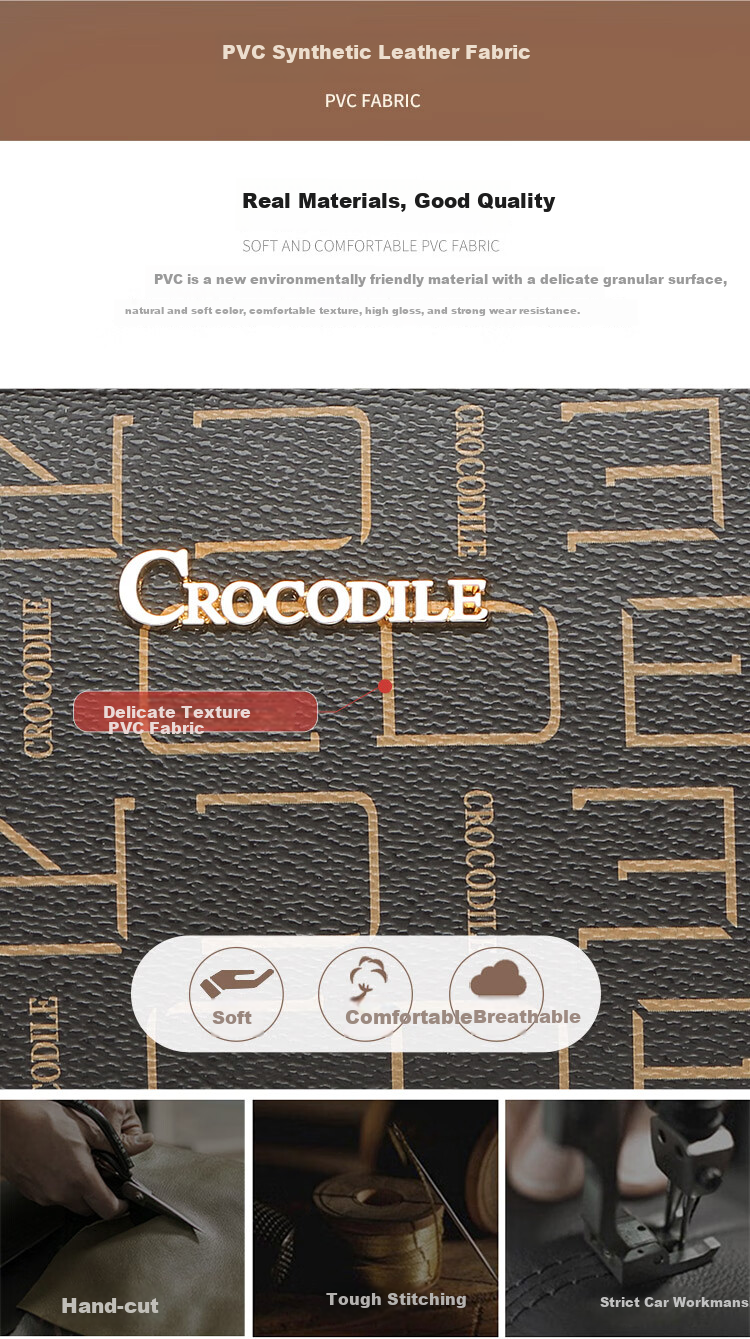 CROCODILE Goddess Festival Vintage Floral Letter Simple Crossbody Women's Handbag, Casual Underarm Bag, Shoulder Bag for Wome 5