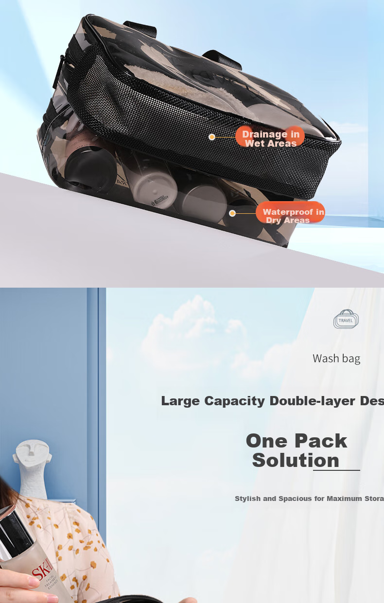 Etravel Large Capacity Cosmetic Bag, Travel Storage Dumpling Bag, Portable Handheld Makeup Organizer Bag 3