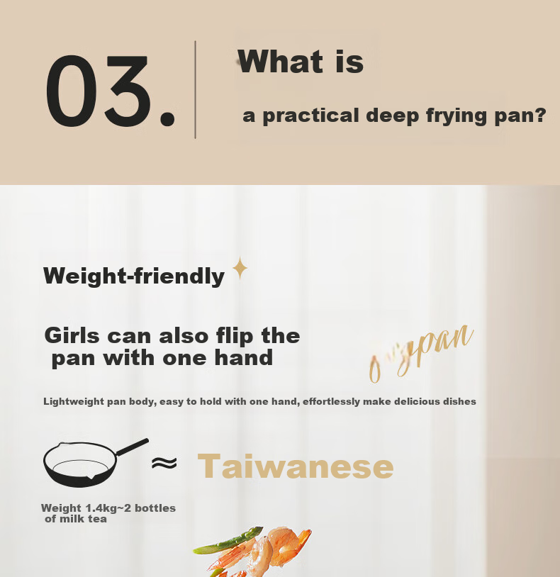 SUPOR Flat Bottom Pan, Star Stone Lightweight Cast Oil-Resistant Deep Frying Pan, Non-Stick Pan, 28cm, Compatible with Induction And Gas Stoves, EJ28LBP02 15