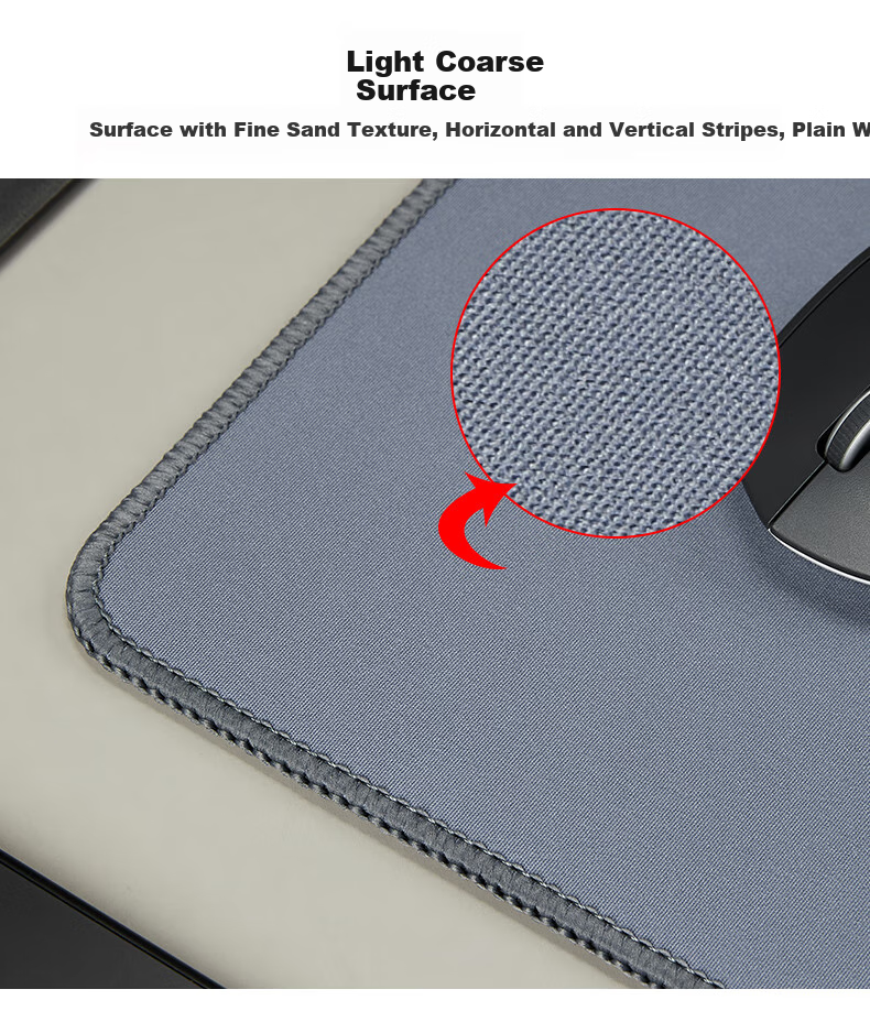 CAPERE Waterproof Nylon Mouse Pad, Cordura Coarse Surface Neutral Pad, Computer Accessory Gaming Mat, [Zhuifeng] Black 350x250x3mm Nylon Pad 8