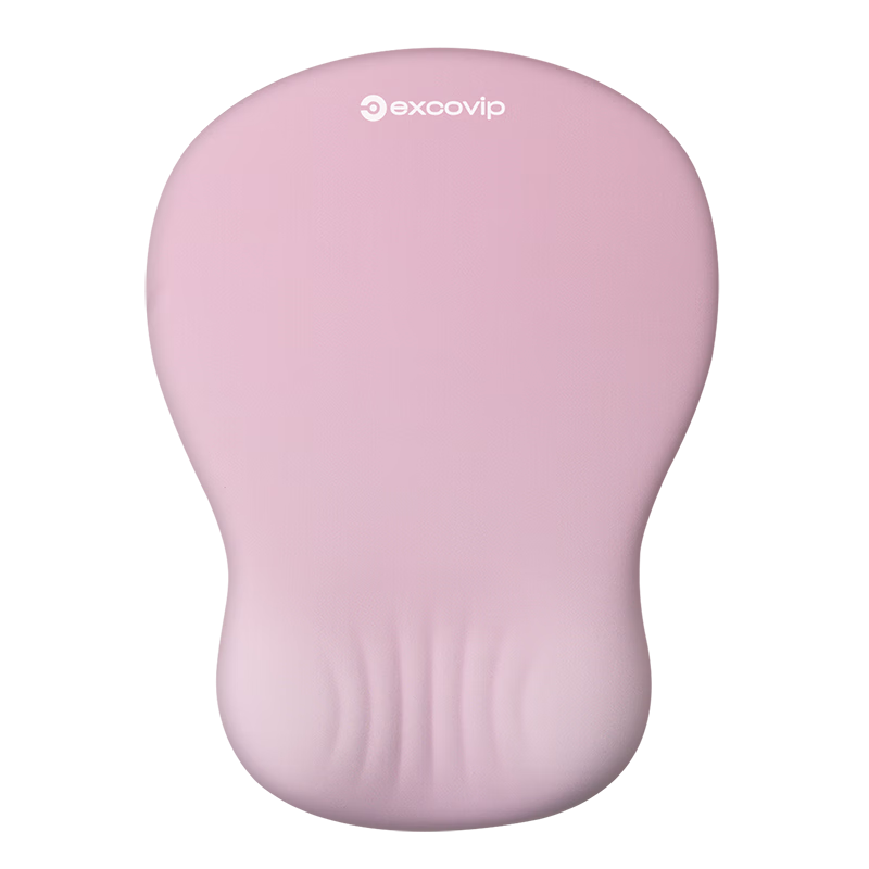 EXCO Breathable Groove Mouse Pad Wrist Rest Extra Large Computer Office Gaming Desk Mat Wrist Support Palm Rest for Men and Women 0605 Gradient Pink