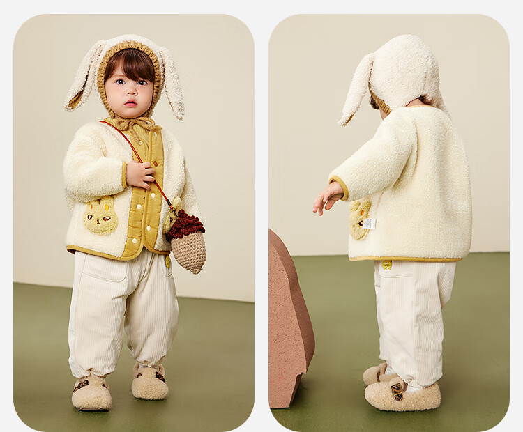 Minibala Unisex Kids Anti-Static Vest Double-Sided Wearable Children's Sleeveless Jacket 2025 Winter 3