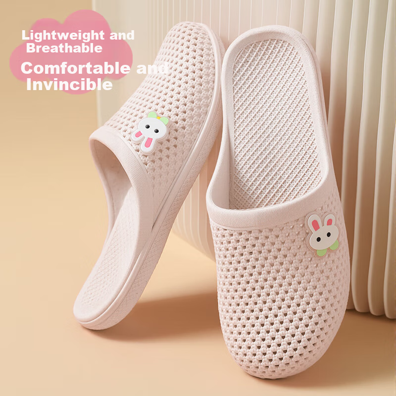 FOOTOPPO Women's Mesh Slippers, Non-Slip, Slip-On, Quiet, Summer Sandals for Indoor And Outdoor Wear