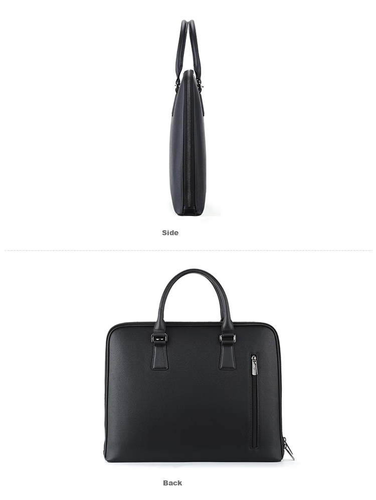 Xinxiuli Men's Business Briefcase, 13.3-Inch Laptop Bag, Leather Travel Case, Birthday Gift, TK3 5