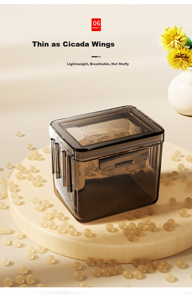 KATEI STORY Pill Box Divider, Seven-Day Morning/afternoon/evening Portable Sealed Moisture-Proof PP Material, Tea-Colored for Elderly Medication Use 9