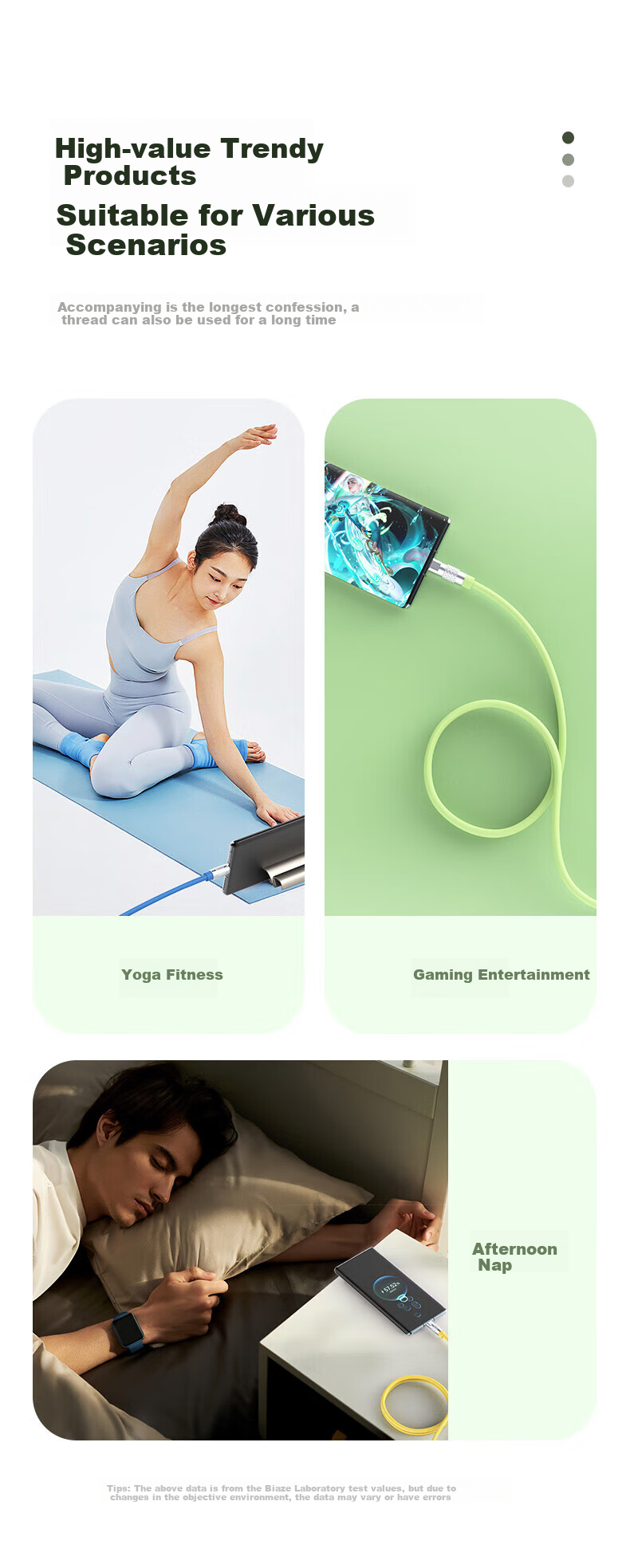 BIAZE Dual-Head Type-C Data Cable Compatible with Apple Charging Cables, PD60W Fast Charging, Ctoc Car Charger, IPhone 18/17/16/15 Pro Max, Huawei, Xiaomi, Android, IPad Tablet 7
