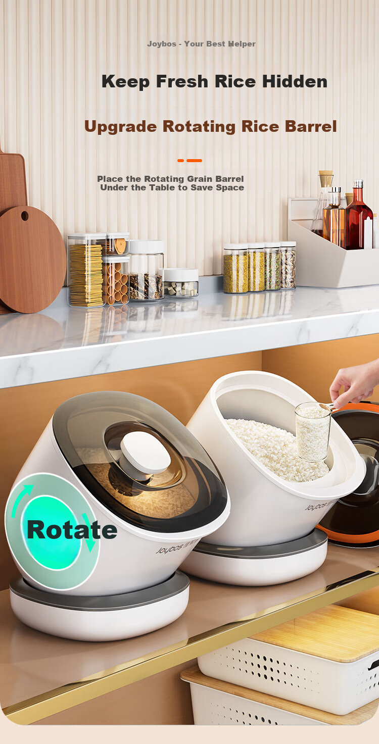 Jiabangshou Rice Container, 2026 New Model, Insect-Proof, Moisture-Proof Sealed Rice Storage Bin, Kitchen Utensil, Food-Grade Rice Bucket 2