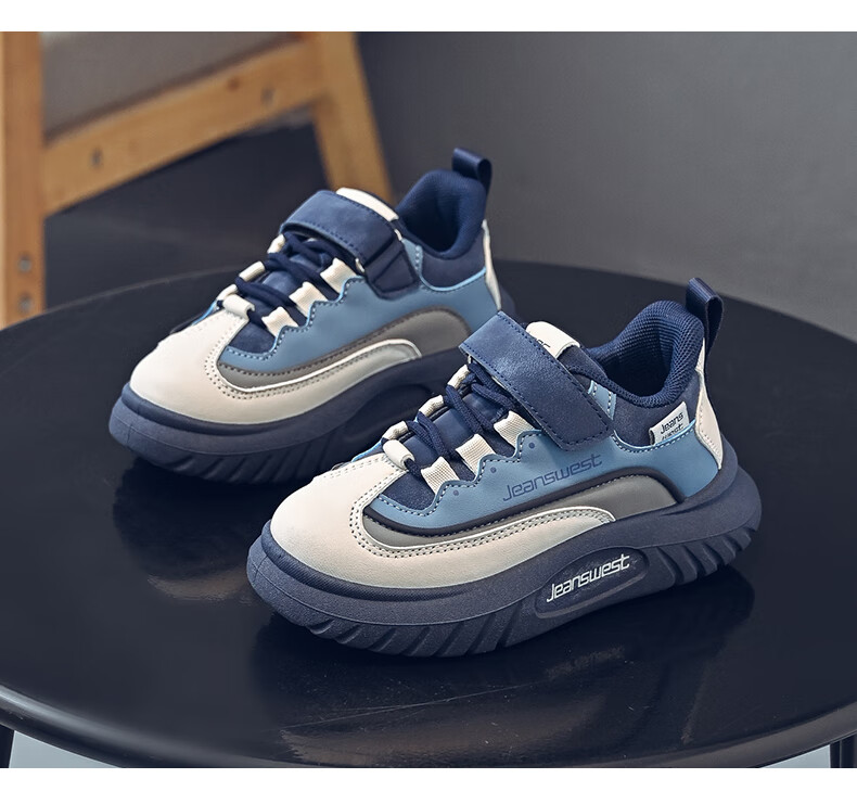 Jeanswest Kids Outdoor Sports Shoes Boys Lightweight Comfortable Casual Shoes C1A013 Blue Size 31 Spring Autumn 3