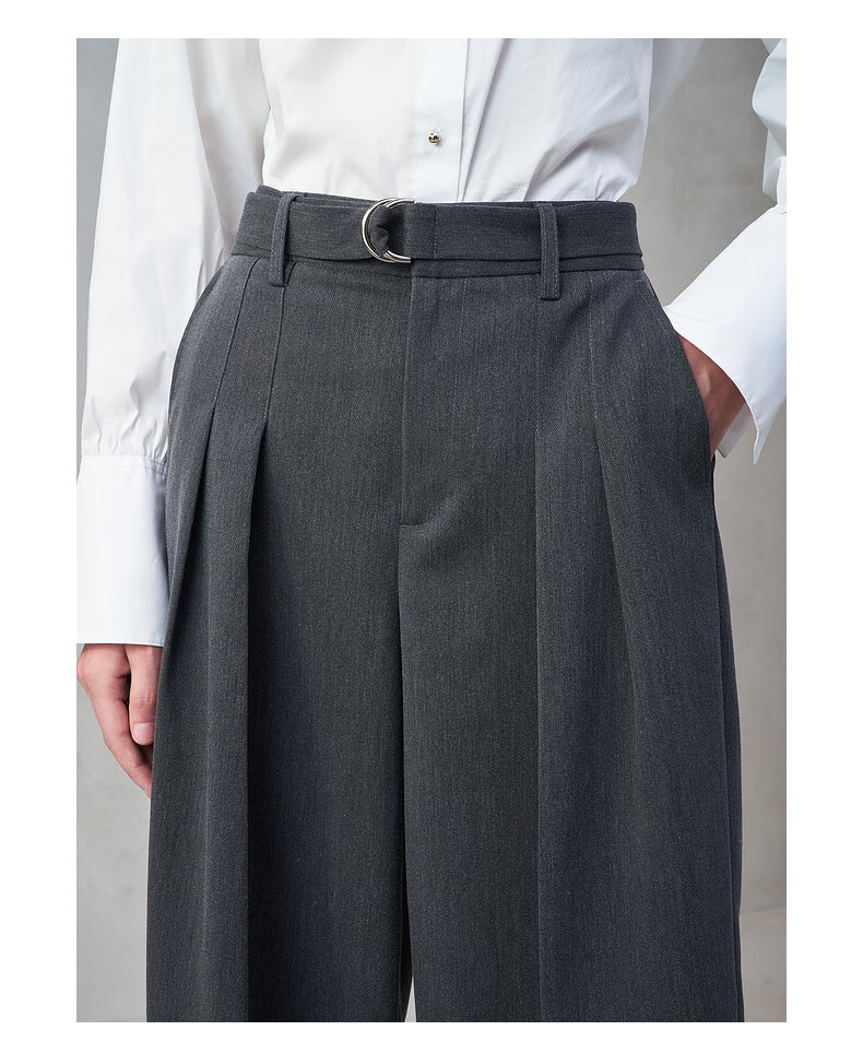G2000 Wide-Leg Pants with Belt | Women's 2025 Autumn Winter Comfortable Stretch Casual Trousers Mall Edition 8