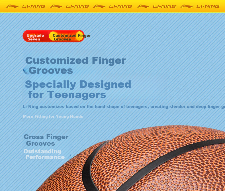 Li-Ning Basketball, Size 5, for Children's Competition, Indoor And Outdoor Use, Wear-Resistant, Suitable for Cement Courts, Elementary School Students, Teenagers, Outdoor Play, PU Material 15