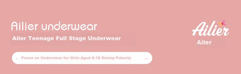 Ailier & ouluola Girls' Underwear for Middle School Students Ages 12-16, Teenage Girls' Pure Cotton High School Bra, Puberty Development Stage, Size 85B 1