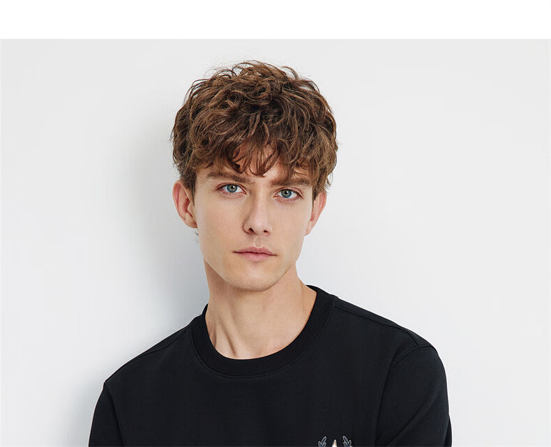 Navigare Italian Small Sailboat Autumn Winter Men's Fleece Lined Crewneck Skin-Friendly Warm Innerwear Top 1135805302 24
