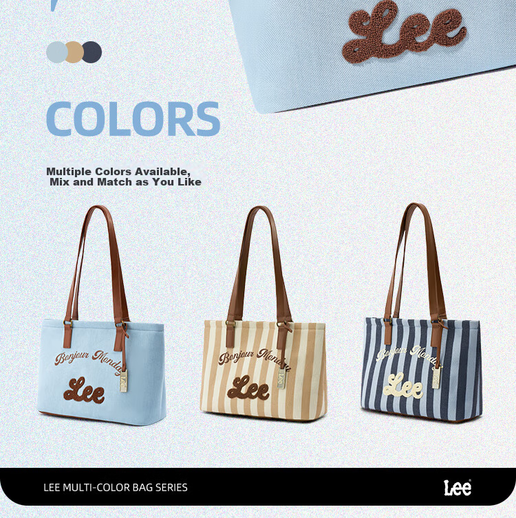 Lee Women's New Tote Bag, Handbag for School, Large Capacity Laptop Bag, Shoulder Bag, Gift, Birthday Present 5