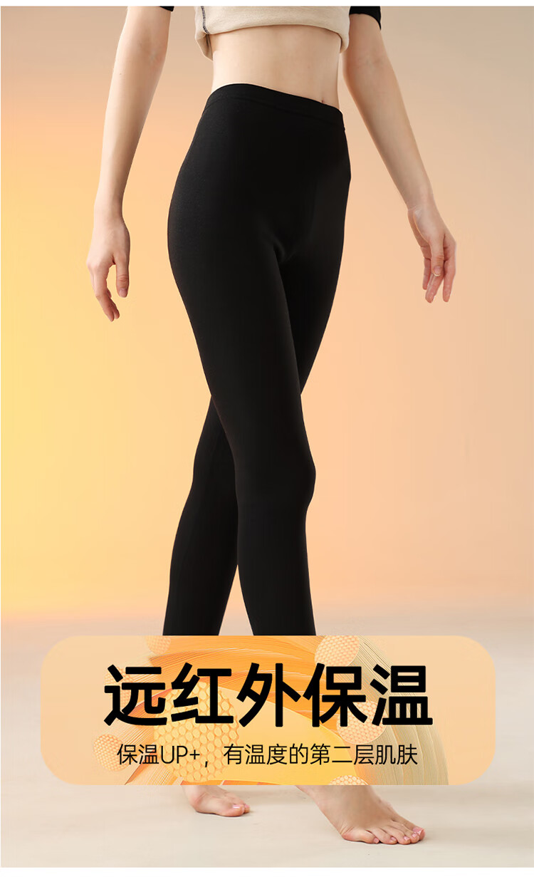 Me Feeling Women's Cashmere Warm Pants Autumn Winter New Slim Fit Inner Wear Fleece Lined High Waist Antibacterial German Velvet Leggings 1