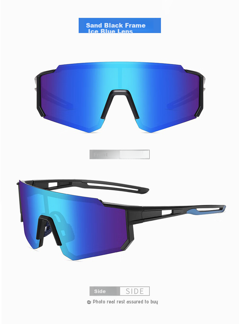 DRATRA Cycling Glasses for Men And Women, Nearsighted Sunglasses with Polarized Lenses, Windproof Outdoor Goggles for Road And Mountain Bikes 6