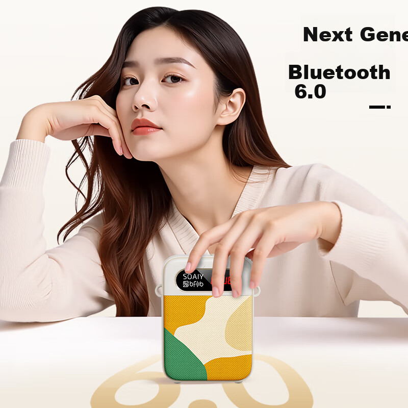 Беспроводной петличный усилитель звука Soaiy KY02 с Bluetooth, анти-обратная связь, длительное время работы, портативная носимая колонка с микрофоном для учителей, экскурсоводов, белый