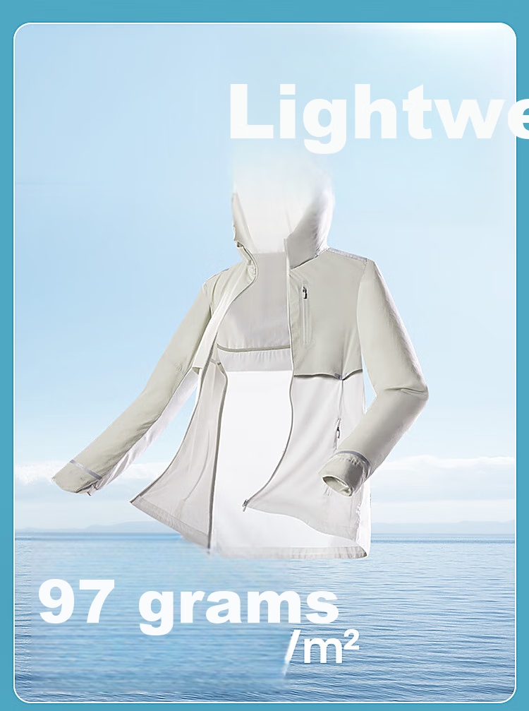 BOSIDENG Clothing, Five-Fold National Standard Sun Protection Jacket for Women, Short Style, UV-Resistant, Ice-Cool Breathable Heat Dissipation Hooded Coat 15