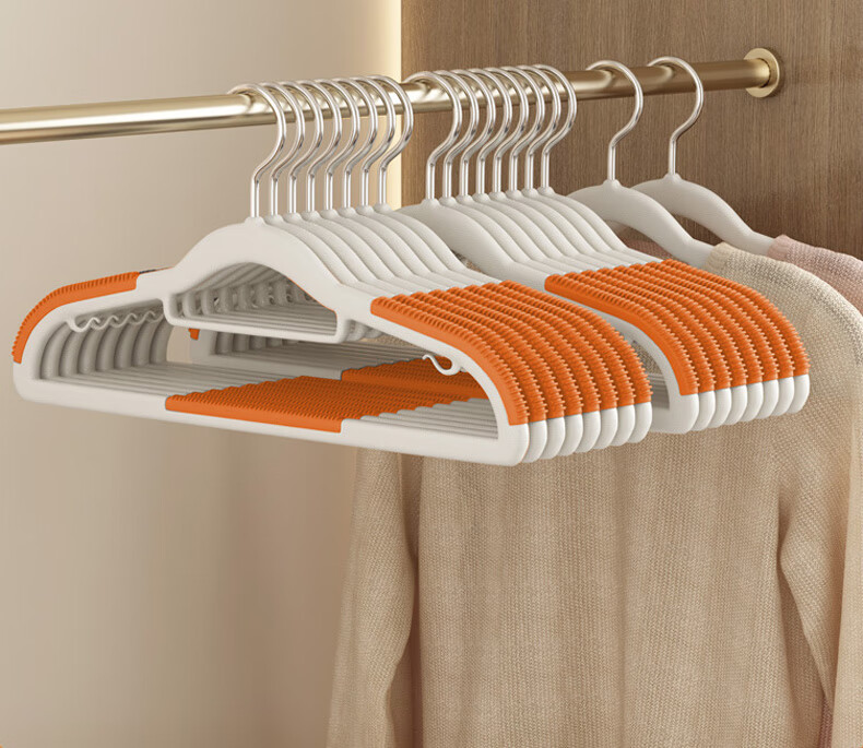 40,000km Non-Marking Non-Slip Dual-Use Thickened Reinforced Double Clothes Hanger for Wet and Dry Clothes 1