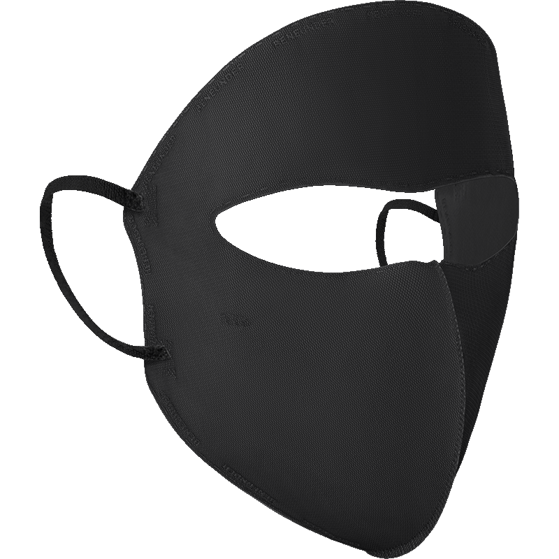 Beneunder Daily Disposable Sun Protection Face Mask for Women, Full Face UV Protection Mask, Twilight Black (X7) UV221