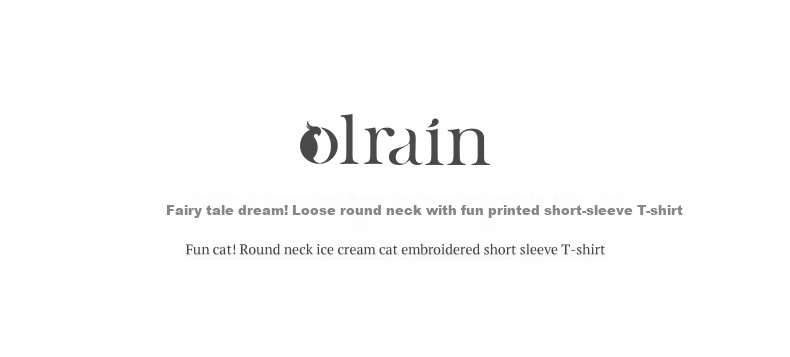 Olrain Fun Printed Short-Sleeve T-Shirt, Summer Women's Loose-Fit Beaded Top, Cotton-Like Breathable, Off-White, Size S 1