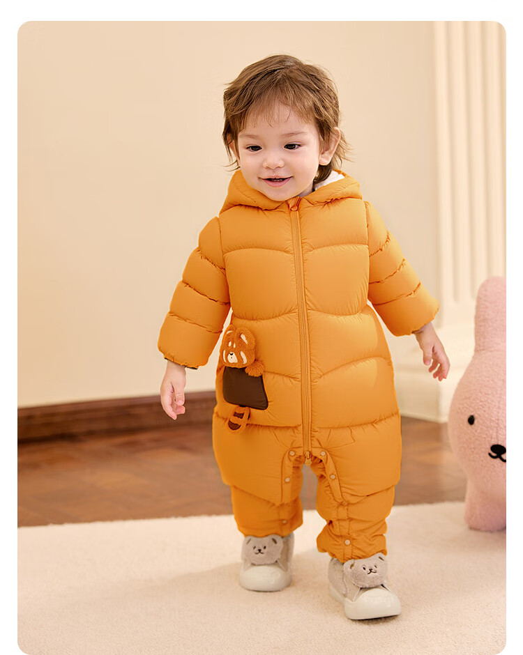 BALABALA Baby Toddler Down Jumpsuit Winter 2025 [Mall Same Style] 200425120207 6