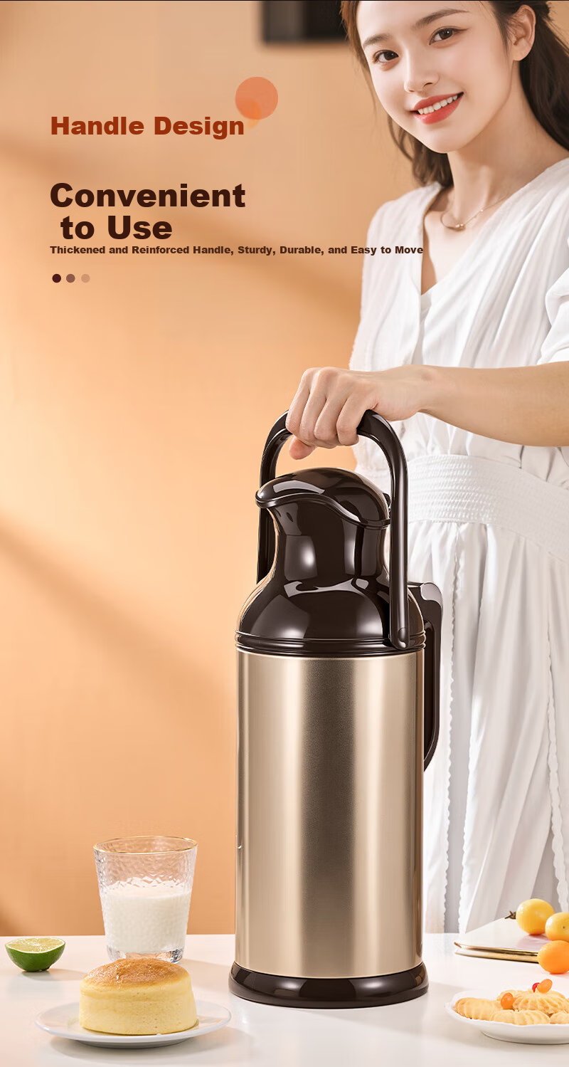 Shandianshui Insulated Water Bottle, Household Thermos Flask, Large Capacity 3200ml, Stainless Steel Thermos, Hot Water Bottle, Gift 12