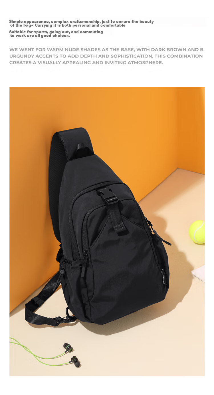 GOLF Chest Bag, Unisex Crossbody Bag, Casual Shoulder Bag for Men And Women, Phone And IPad Pouch, Outdoor Cycling Sports Small Backpack 18