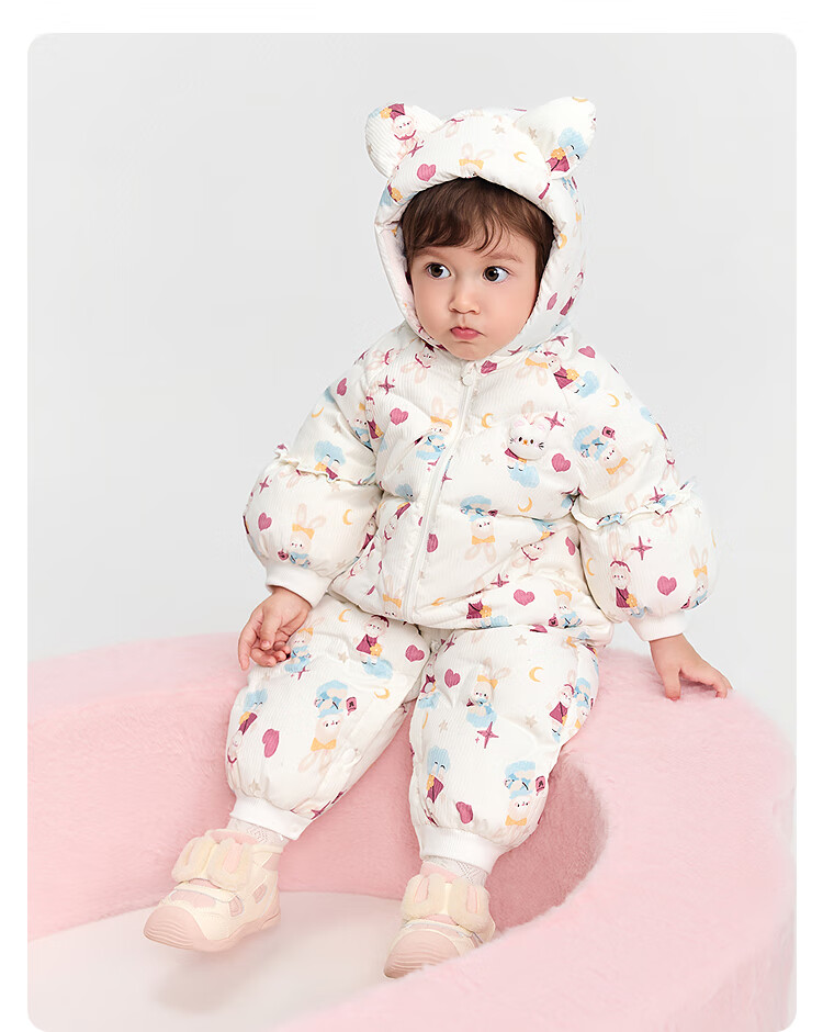 BALABALA Baby Toddler Down Jumpsuit Winter 2025 [Mall Same Style] 200425120207 5